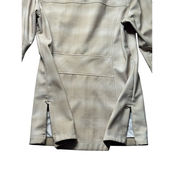 Woolrich Women’s L Softshell Hooded Jacket Beige Stone Fleece Lined Coat - Picture 10 of 16